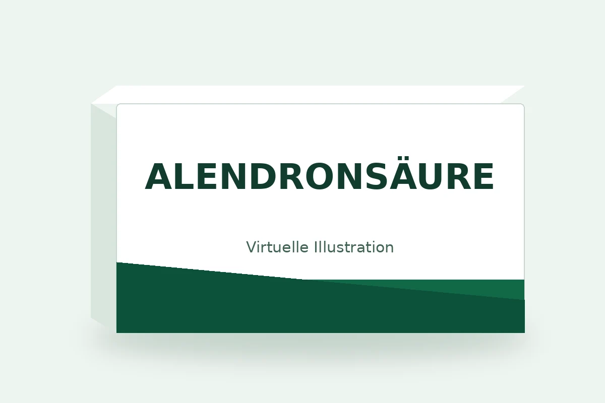 ALENDRONSÄURE – virtuelle Produktillustration, keine Originalpackung