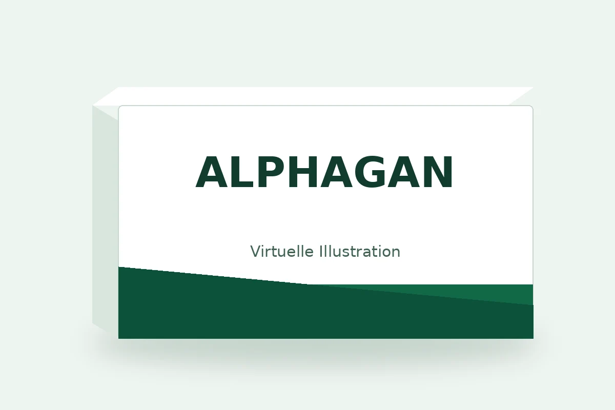 ALPHAGAN – virtuelle Produktillustration, keine Originalpackung