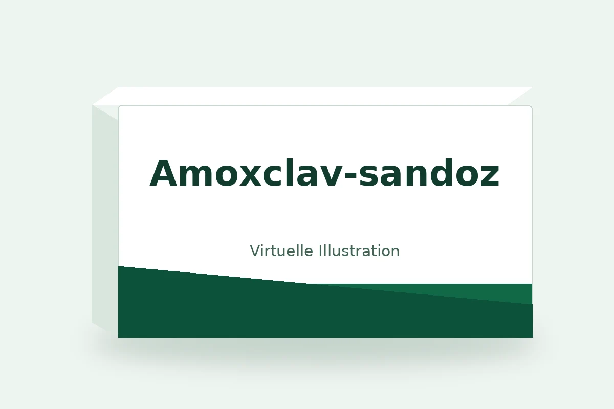 Amoxclav-sandoz – virtuelle Produktillustration, keine Originalpackung