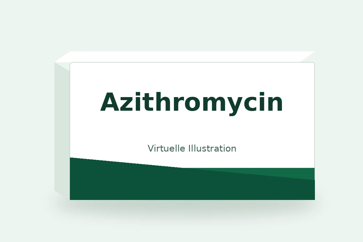 Azithromycin – virtuelle Produktillustration, keine Originalpackung