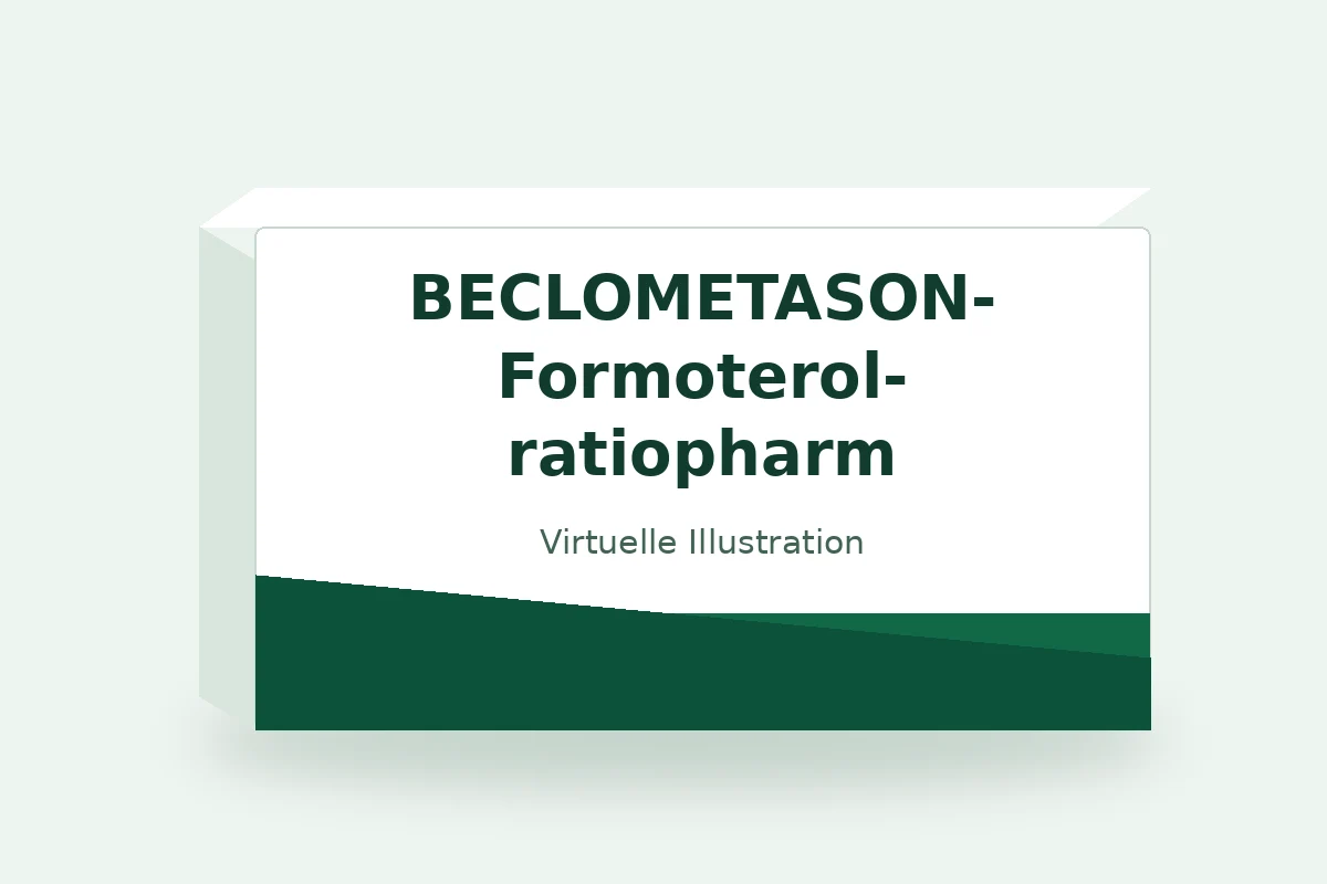 BECLOMETASON-Formoterol-ratiopharm – virtuelle Produktillustration, keine Originalpackung