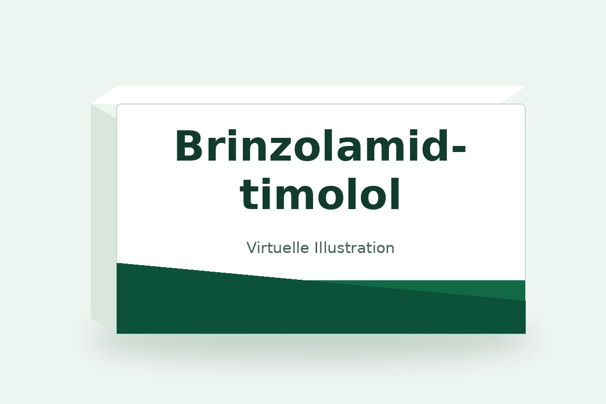 Brinzolamid-timolol – virtuelle Produktillustration, keine Originalpackung