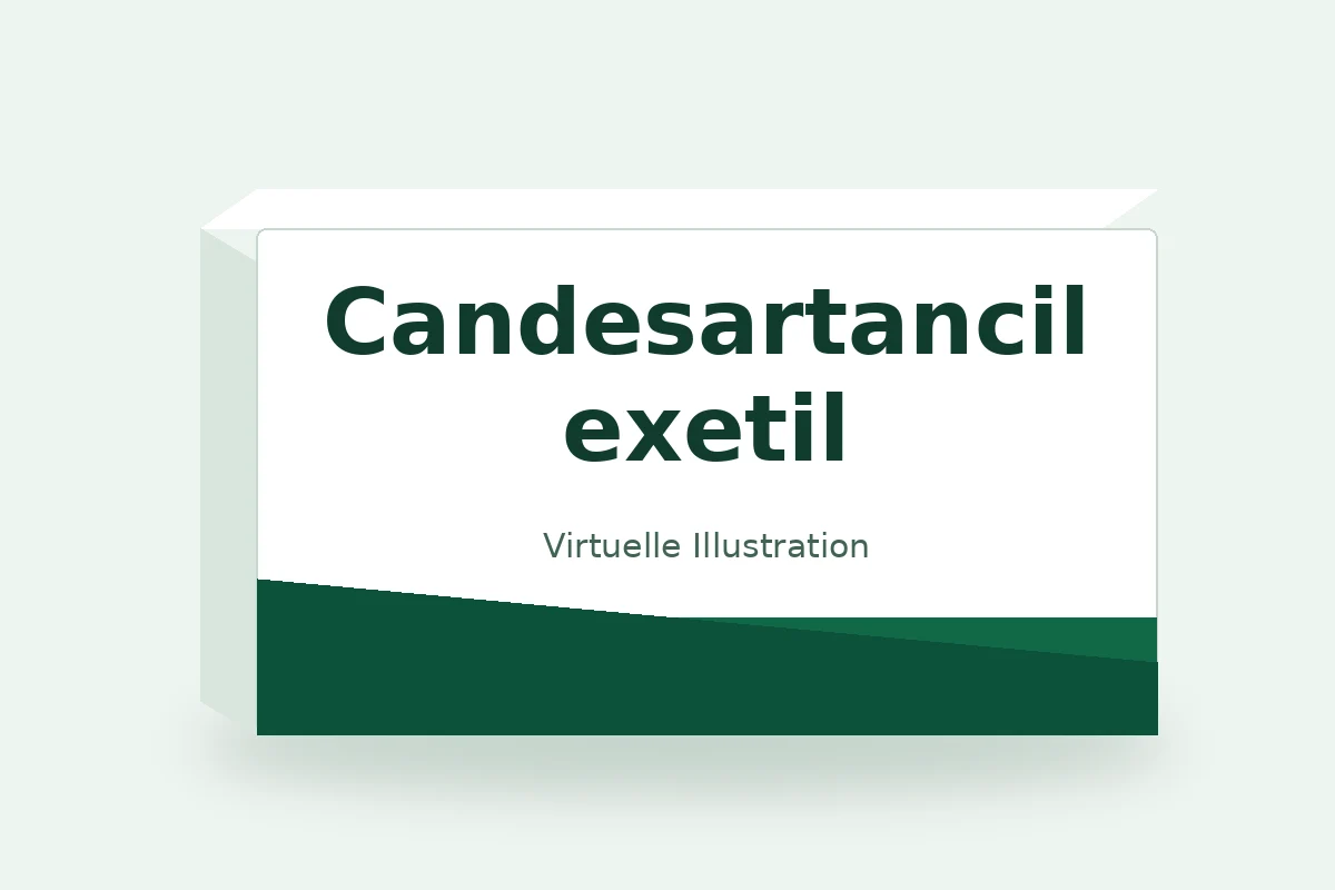 Candesartancilexetil – virtuelle Produktillustration, keine Originalpackung