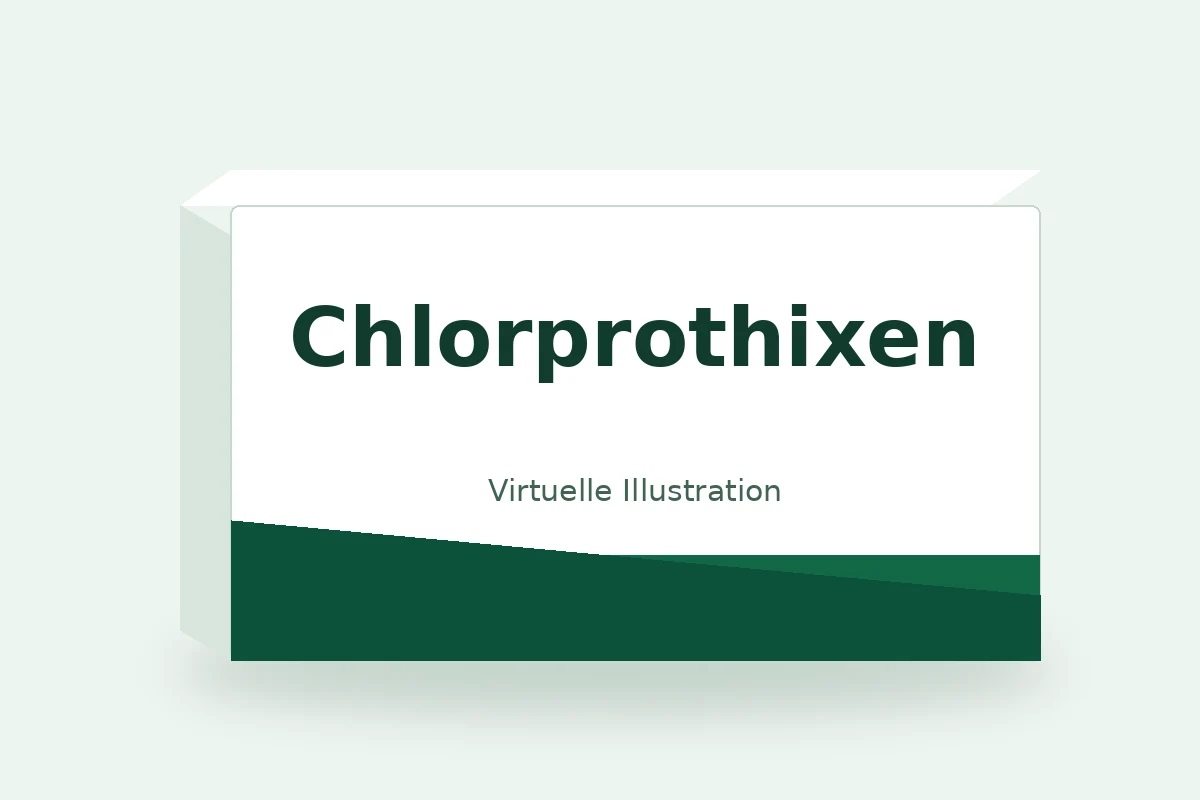 Chlorprothixen – virtuelle Produktillustration, keine Originalpackung
