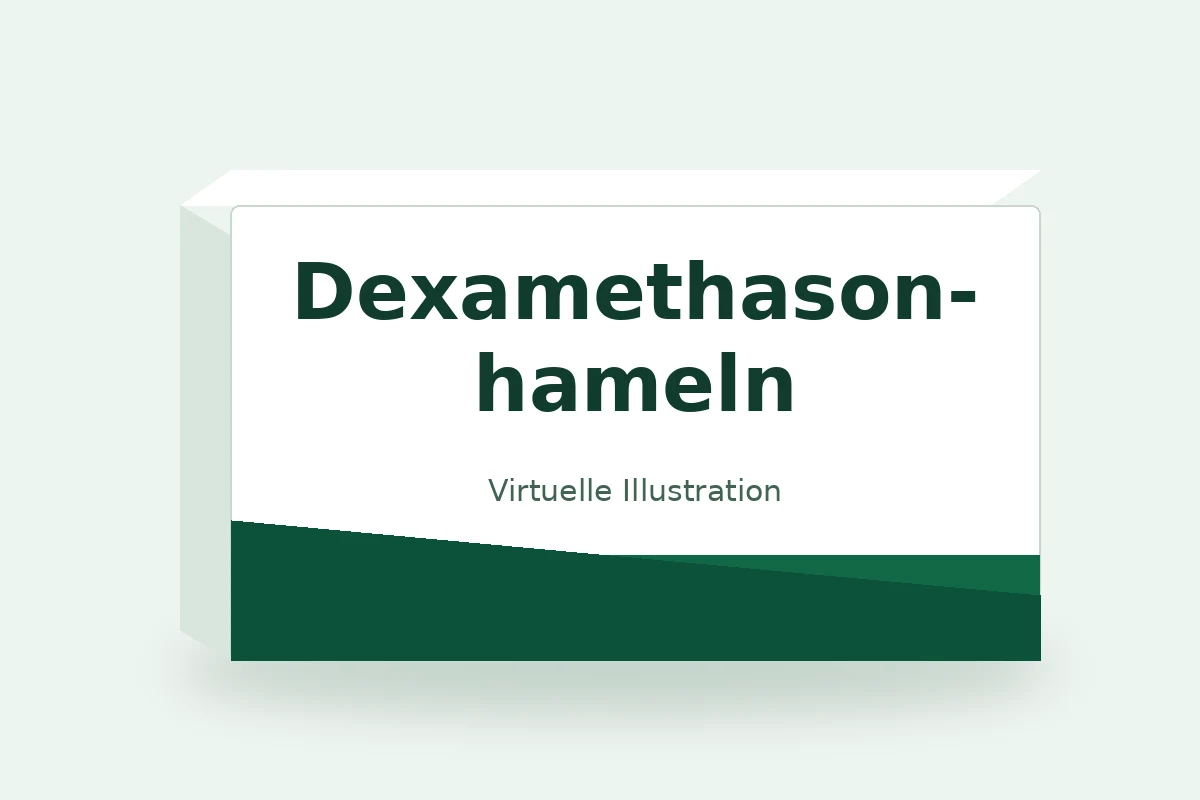 Dexamethason-hameln – virtuelle Produktillustration, keine Originalpackung