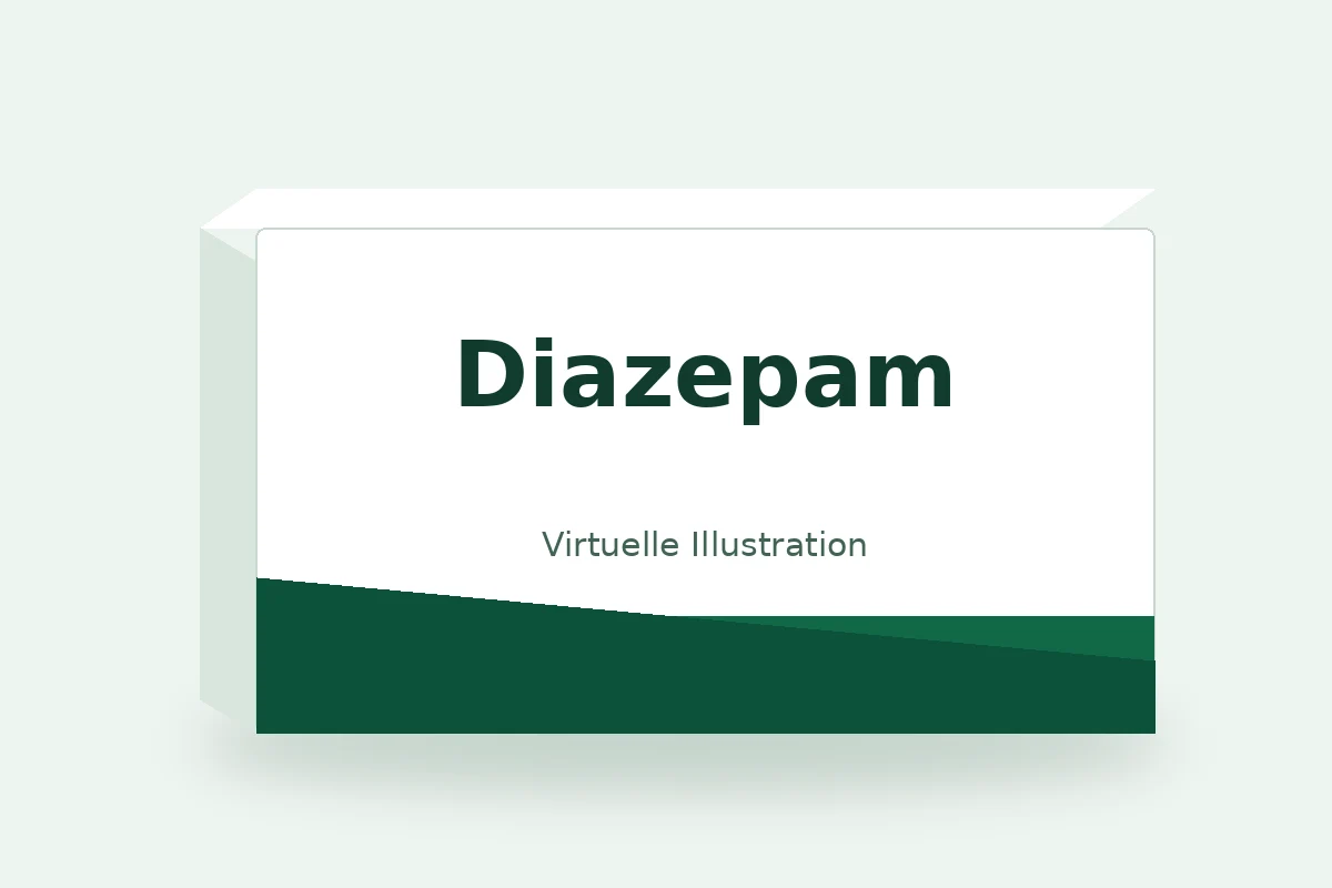 Diazepam – virtuelle Produktillustration, keine Originalpackung