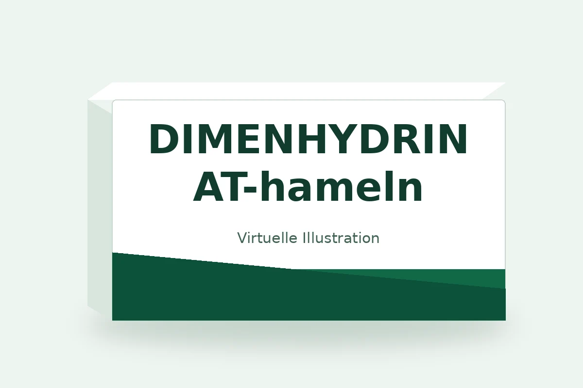 DIMENHYDRINAT-hameln – virtuelle Produktillustration, keine Originalpackung