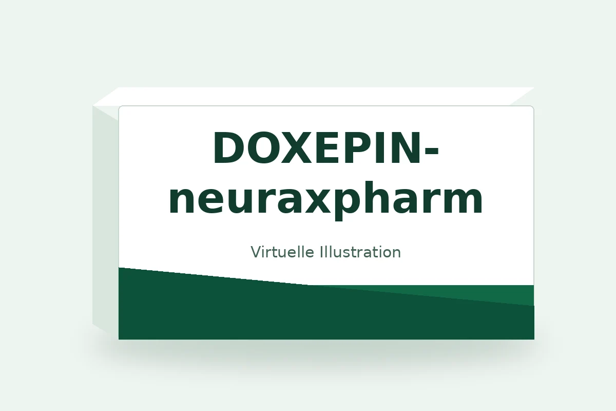 DOXEPIN-neuraxpharm – virtuelle Produktillustration, keine Originalpackung