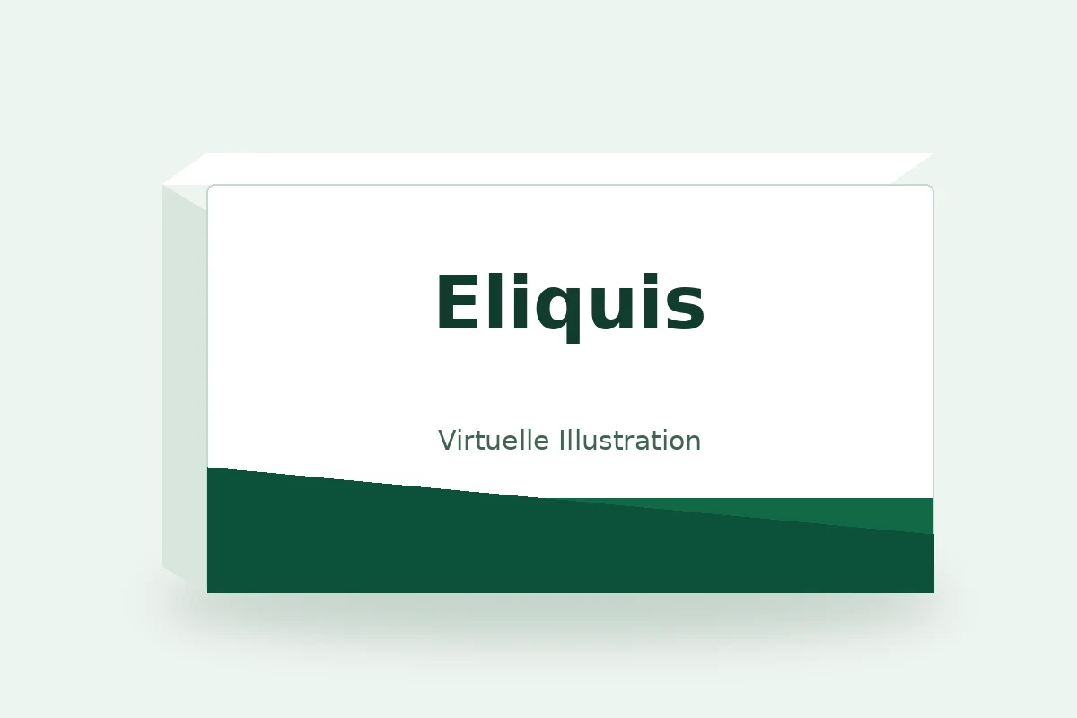 Eliquis – virtuelle Produktillustration, keine Originalpackung