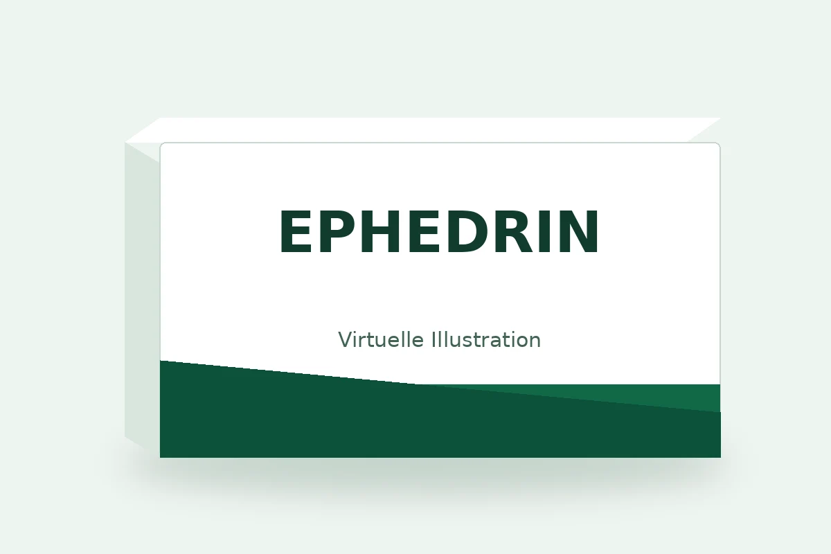 EPHEDRIN – virtuelle Produktillustration, keine Originalpackung