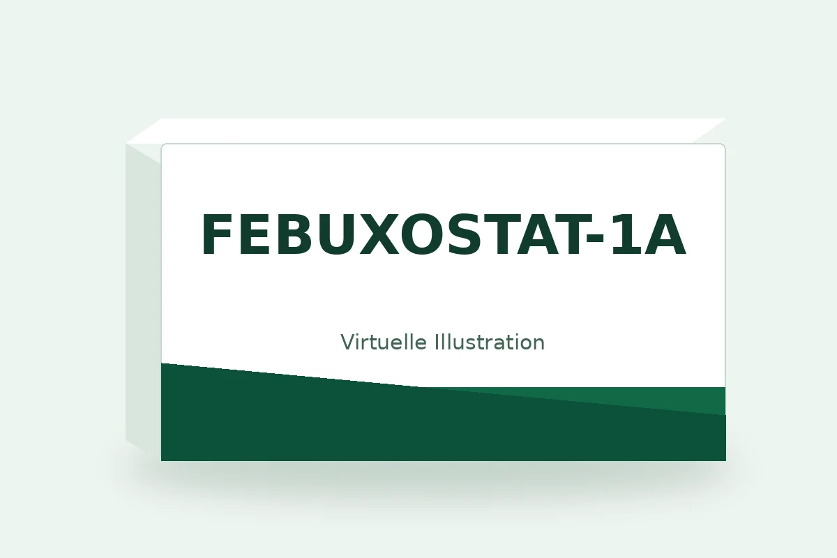 FEBUXOSTAT-1A – virtuelle Produktillustration, keine Originalpackung