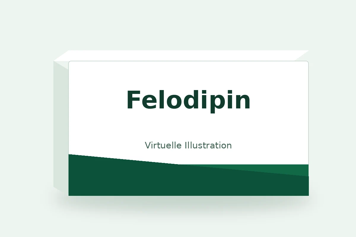 Felodipin – virtuelle Produktillustration, keine Originalpackung
