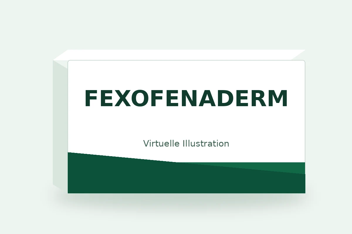 FEXOFENADERM – virtuelle Produktillustration, keine Originalpackung