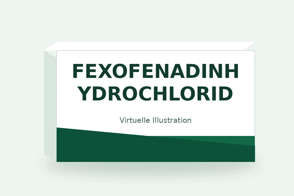 FEXOFENADINHYDROCHLORID – virtuelle Produktillustration, keine Originalpackung