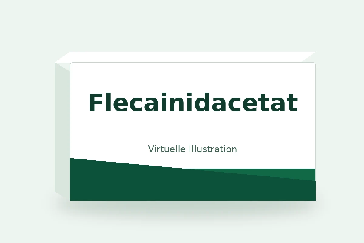 Flecainidacetat – virtuelle Produktillustration, keine Originalpackung
