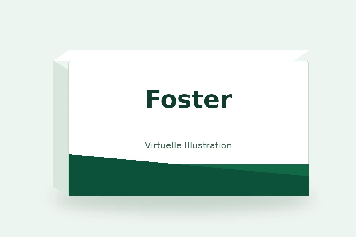 Foster – virtuelle Produktillustration, keine Originalpackung
