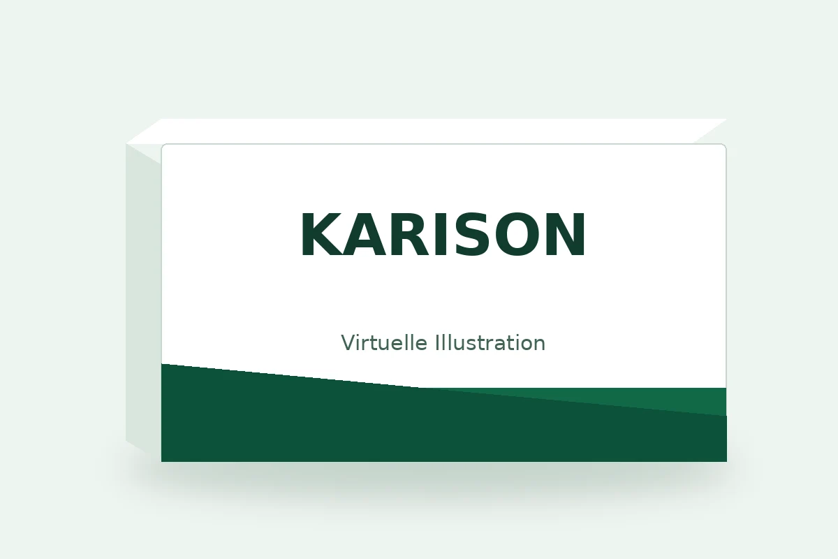 KARISON – virtuelle Produktillustration, keine Originalpackung