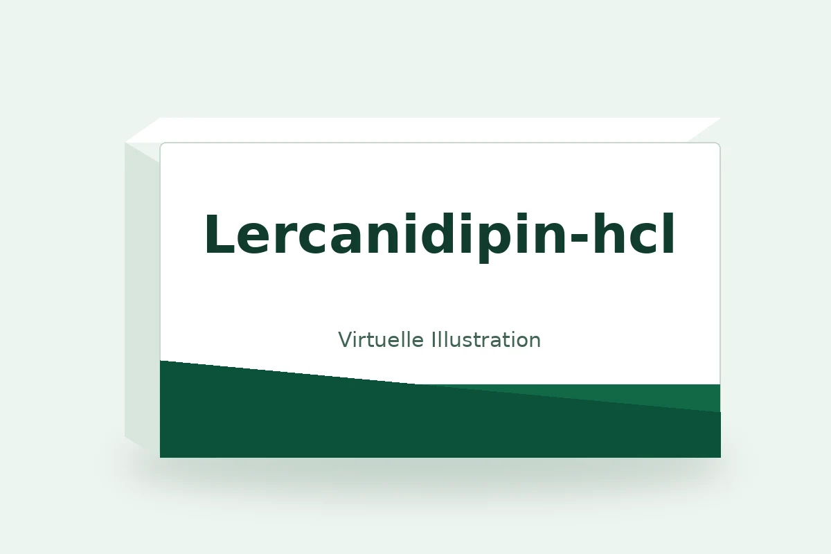 Lercanidipin-hcl – virtuelle Produktillustration, keine Originalpackung