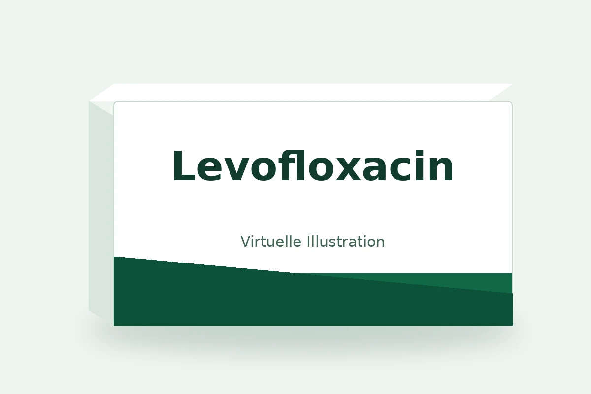 Levofloxacin – virtuelle Produktillustration, keine Originalpackung