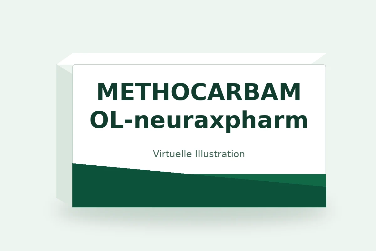 METHOCARBAMOL-neuraxpharm – virtuelle Produktillustration, keine Originalpackung