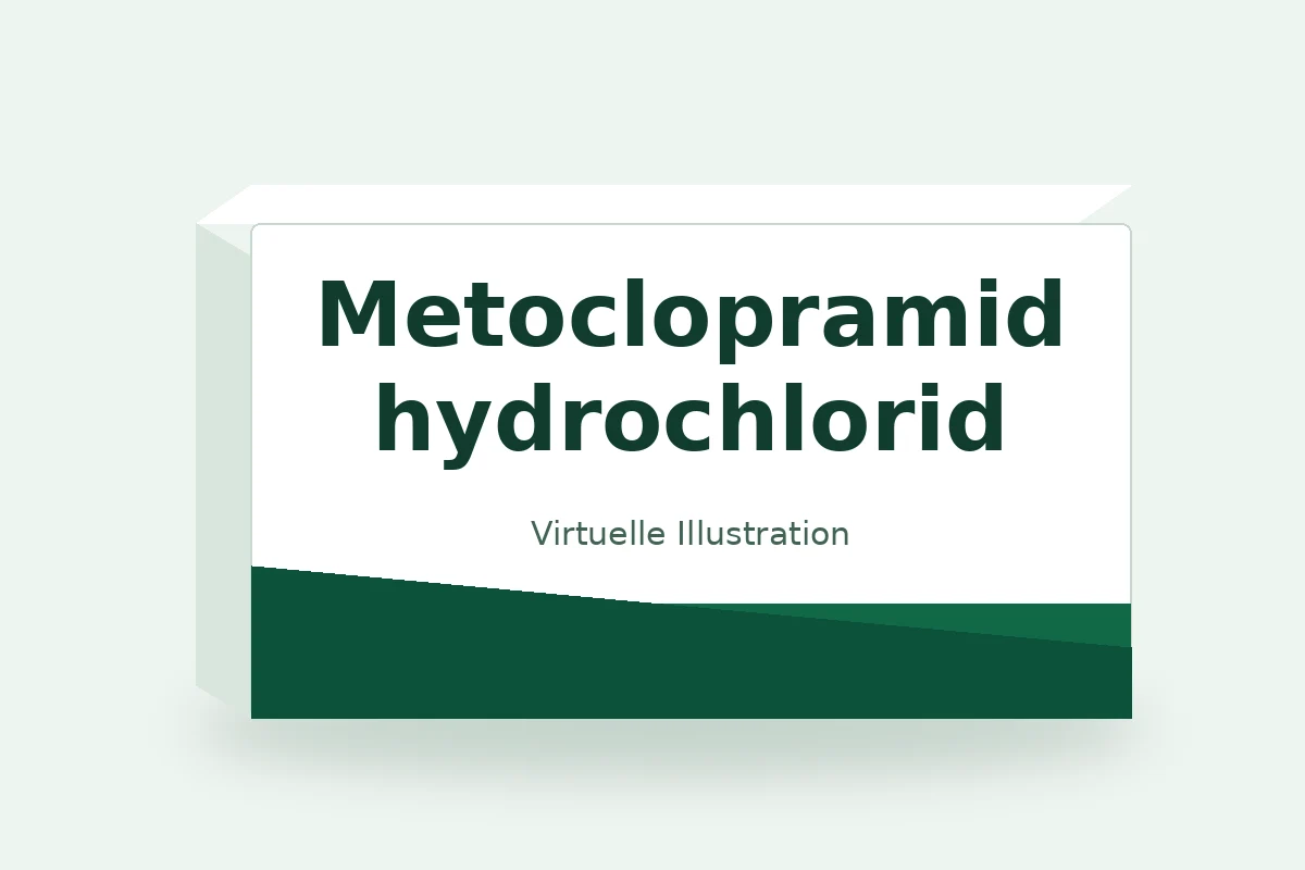 Metoclopramidhydrochlorid – virtuelle Produktillustration, keine Originalpackung