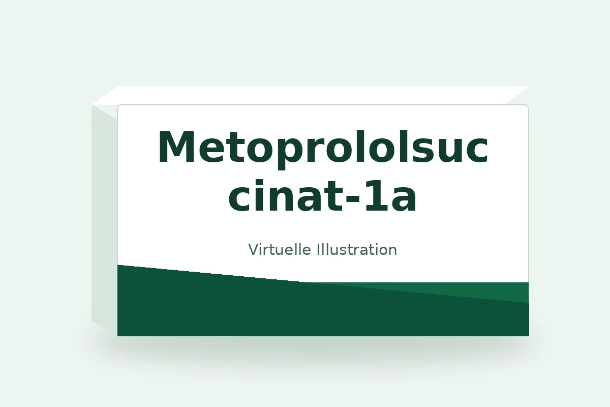 Metoprololsuccinat-1a – virtuelle Produktillustration, keine Originalpackung