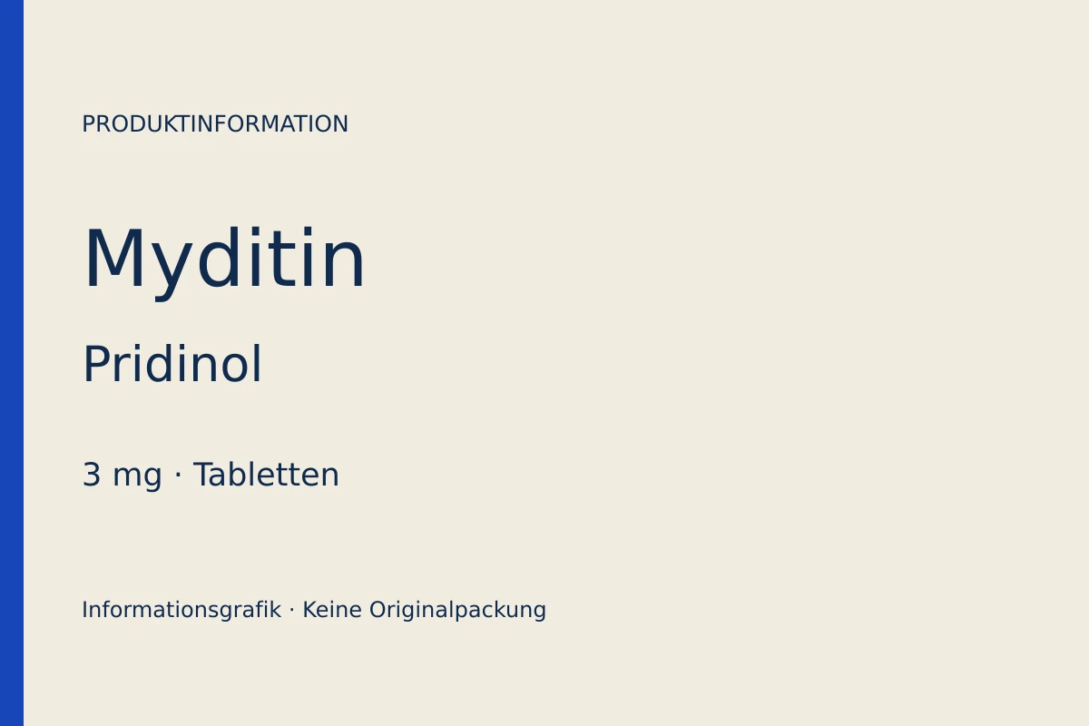 Myditin – Pridinol, 3 mg Tabletten
