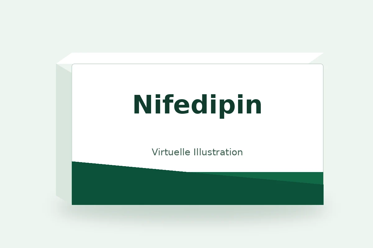 Nifedipin – virtuelle Produktillustration, keine Originalpackung
