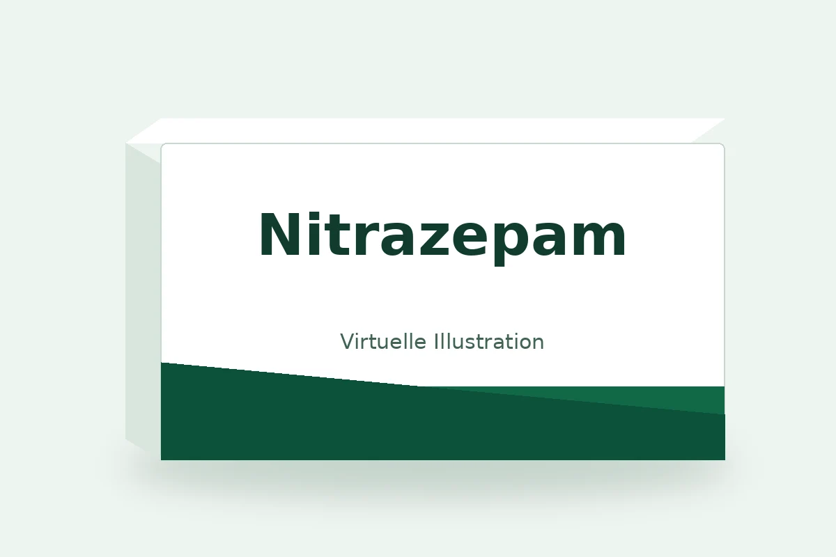 Nitrazepam – virtuelle Produktillustration, keine Originalpackung