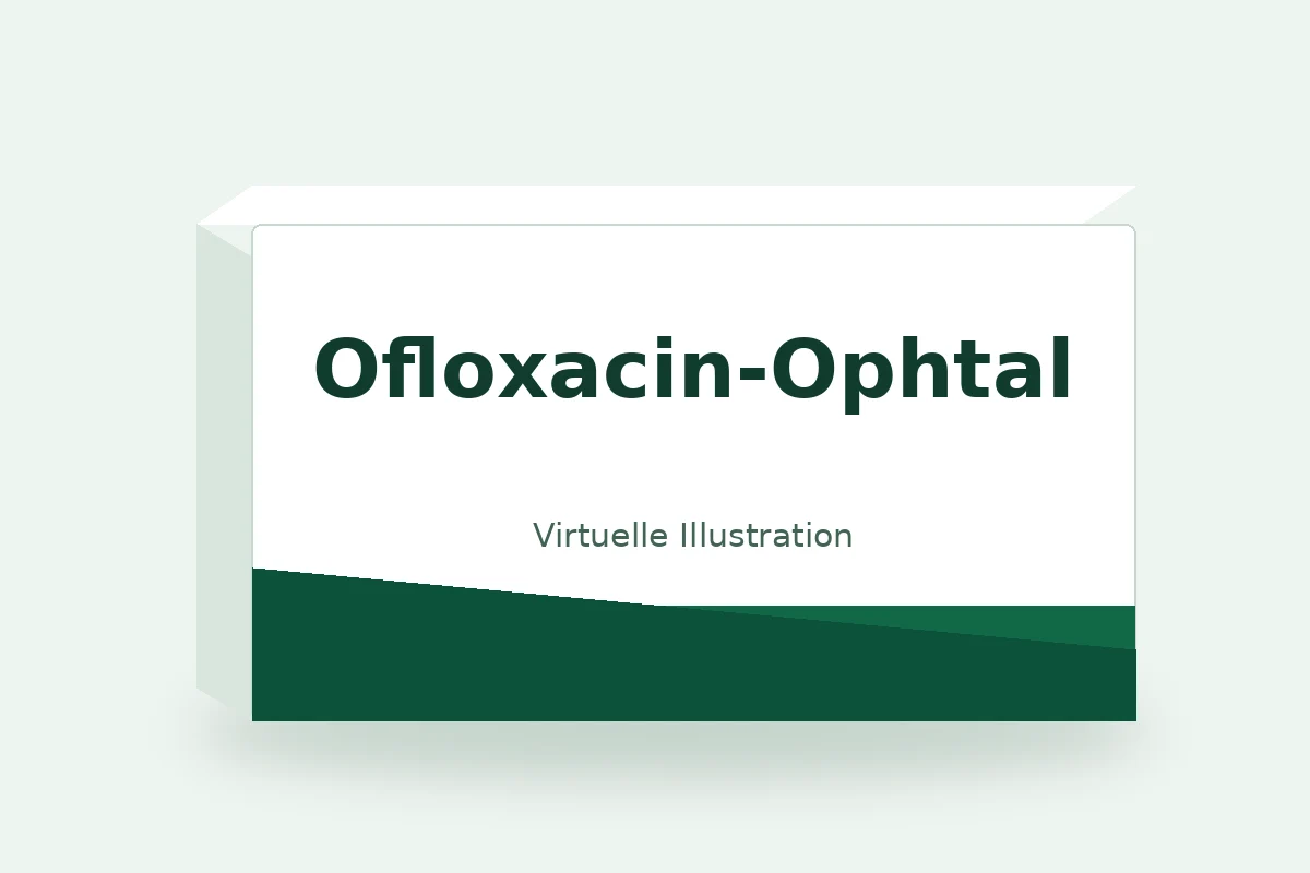 Ofloxacin-Ophtal – virtuelle Produktillustration, keine Originalpackung