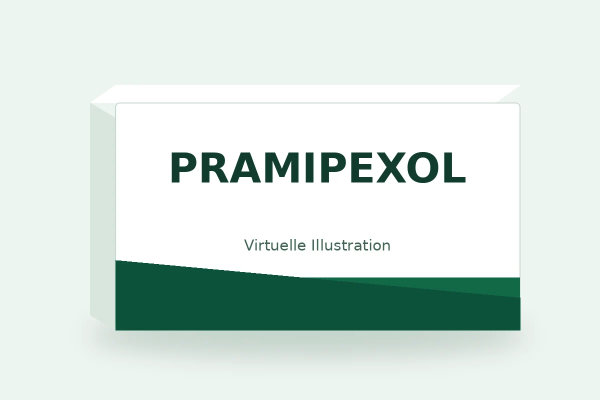 PRAMIPEXOL – virtuelle Produktillustration, keine Originalpackung