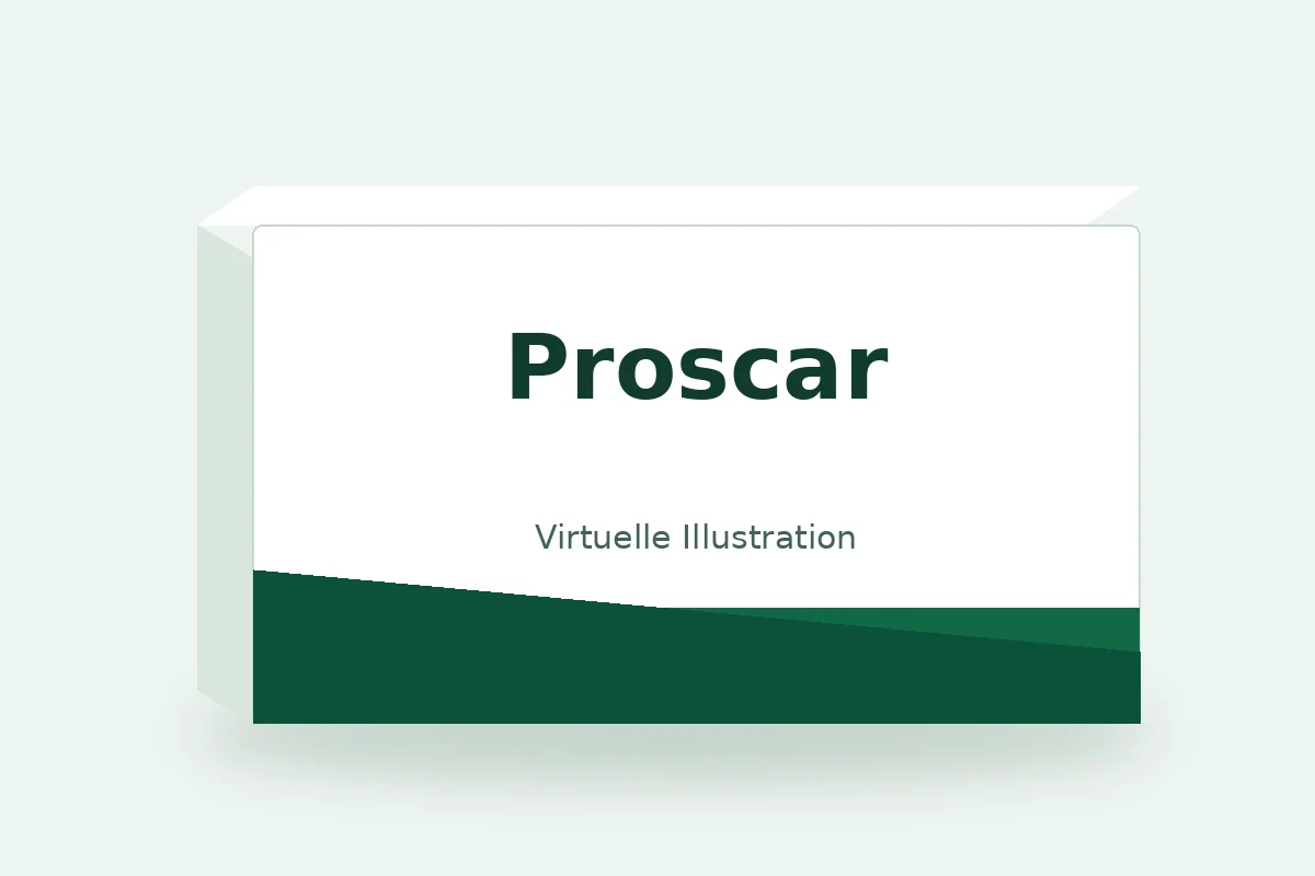 Proscar – virtuelle Produktillustration, keine Originalpackung