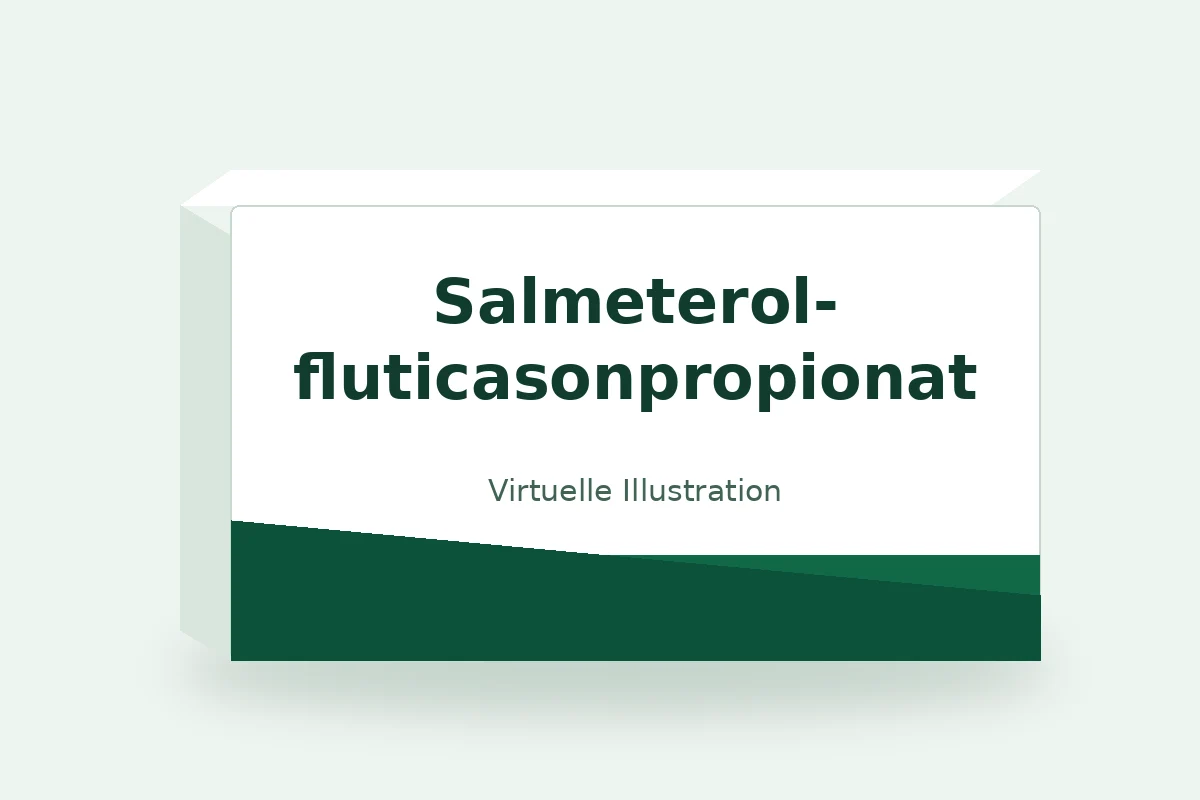 Salmeterol-fluticasonpropionat – virtuelle Produktillustration, keine Originalpackung