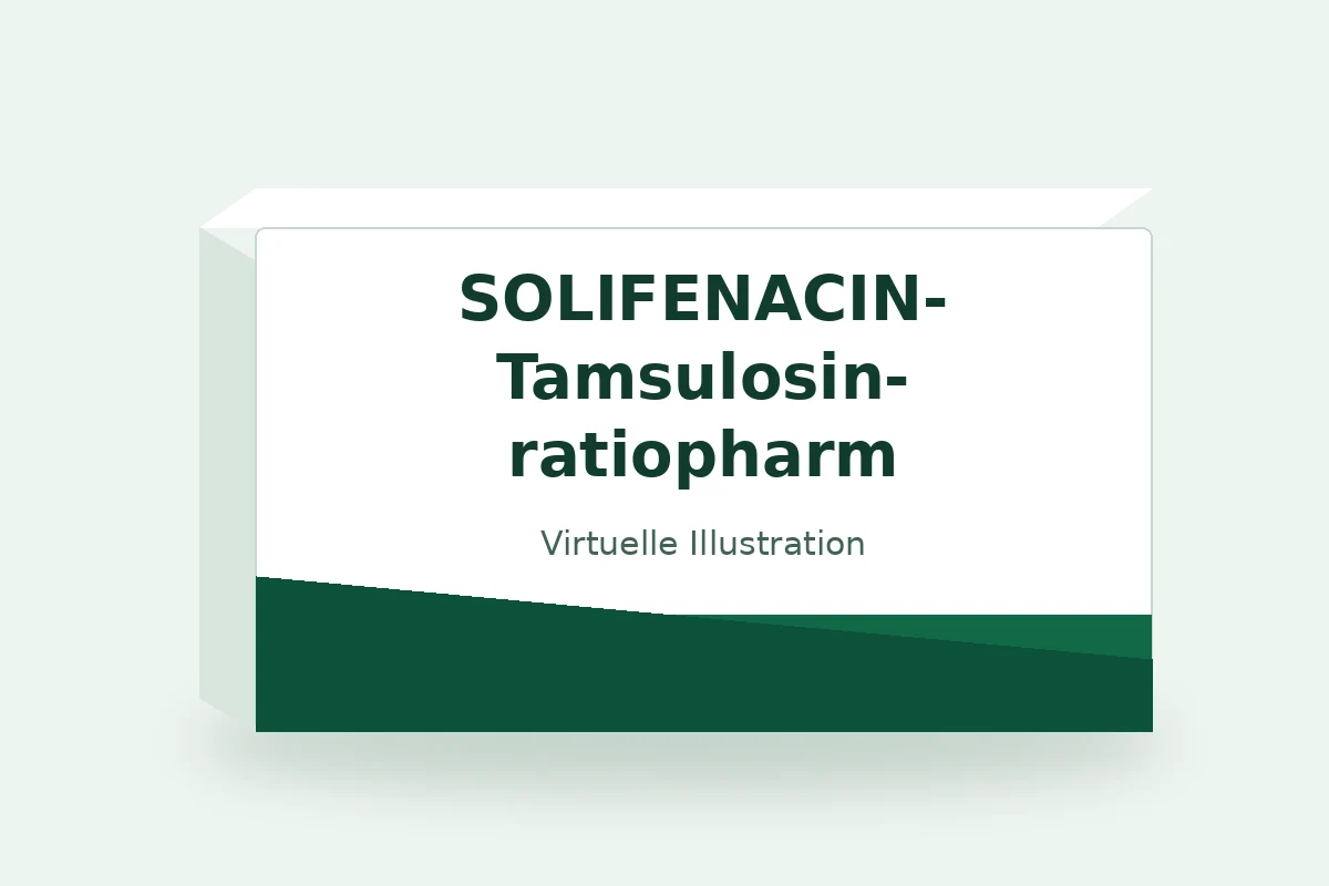 SOLIFENACIN-Tamsulosin-ratiopharm – virtuelle Produktillustration, keine Originalpackung