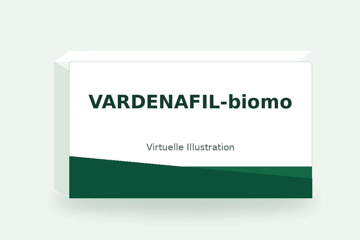 VARDENAFIL-biomo – virtuelle Produktillustration, keine Originalpackung
