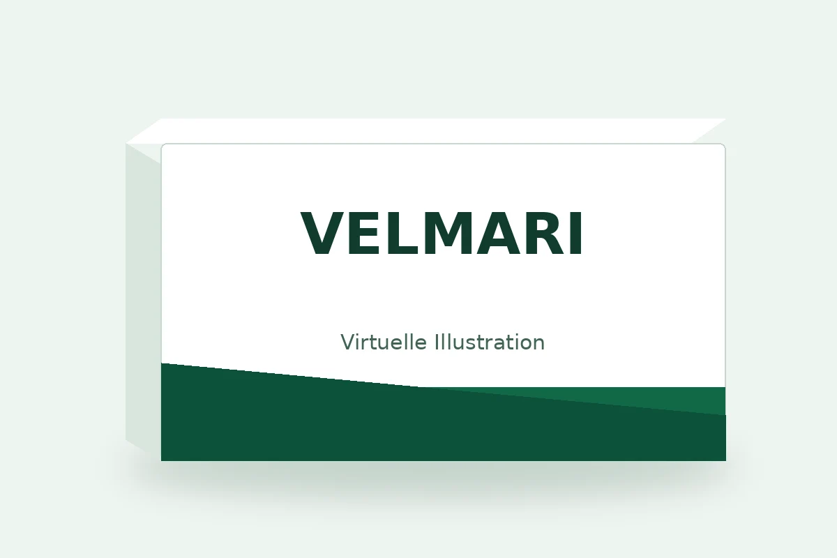 VELMARI – virtuelle Produktillustration, keine Originalpackung