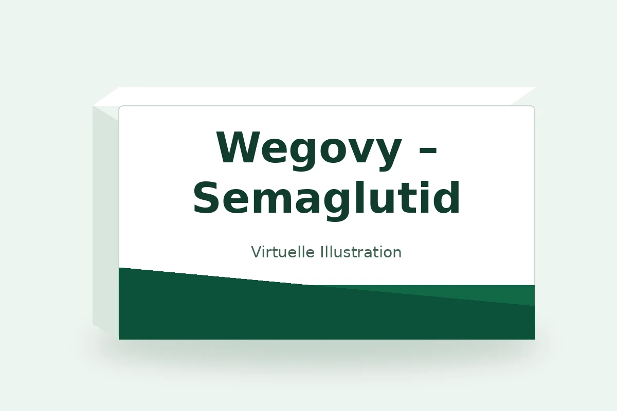 Wegovy – Semaglutid – virtuelle Produktillustration, keine Originalpackung