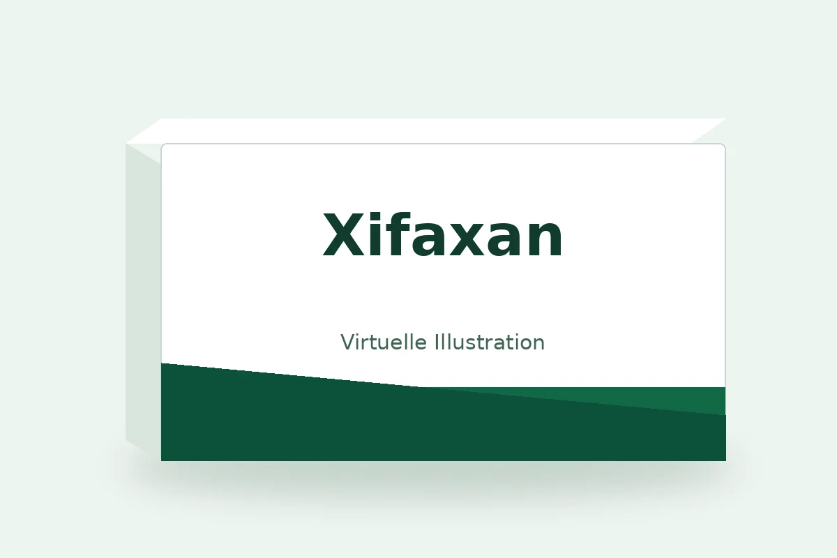 Xifaxan – virtuelle Produktillustration, keine Originalpackung