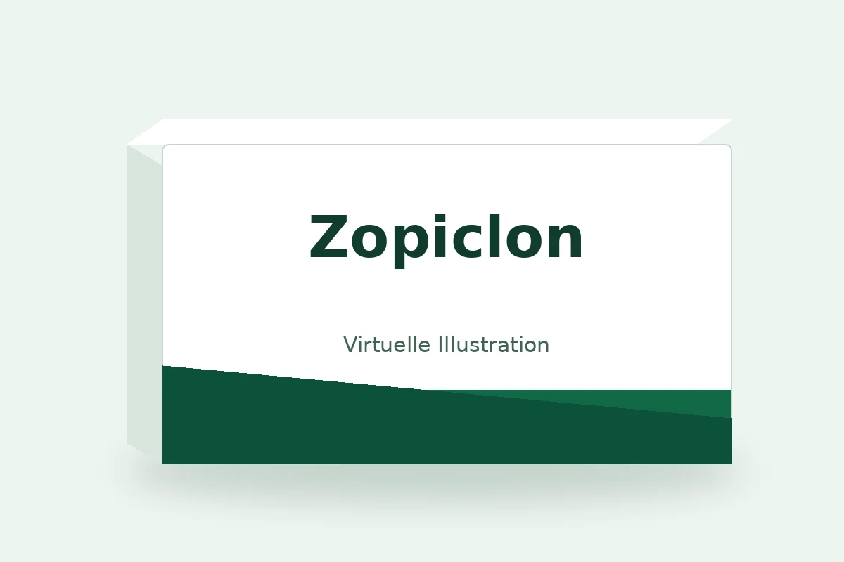 Zopiclon – virtuelle Produktillustration, keine Originalpackung